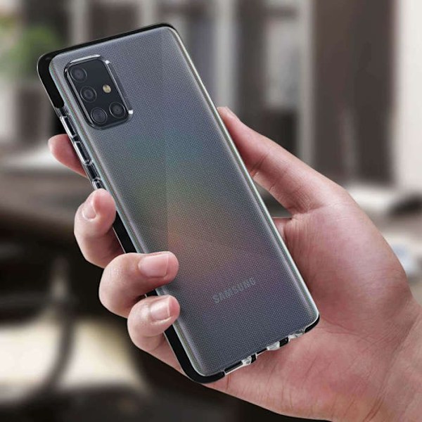 Coque Galaxy A51 Skydd Flexibla Förstärkta Hörn Akashi Svart Svart