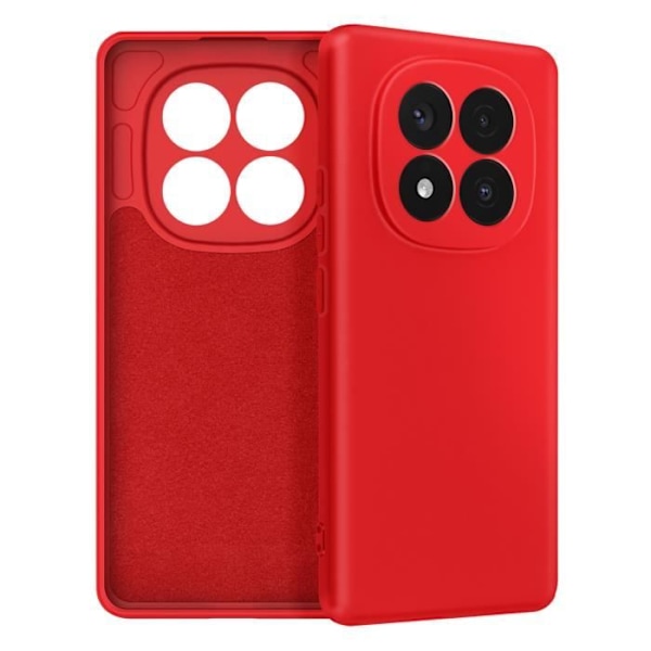 Coque til Xiaomi Redmi Note 14 Pro og 14 Pro Plus Silikone Soft-Touch Rød Röd