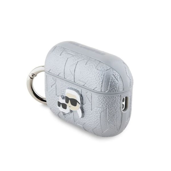 Skyddshölje - Karl Lagerfeld - KLAP2PGKCPS - Premium PU-läder - Silver - Präglad design av Karl och Choupette Silver