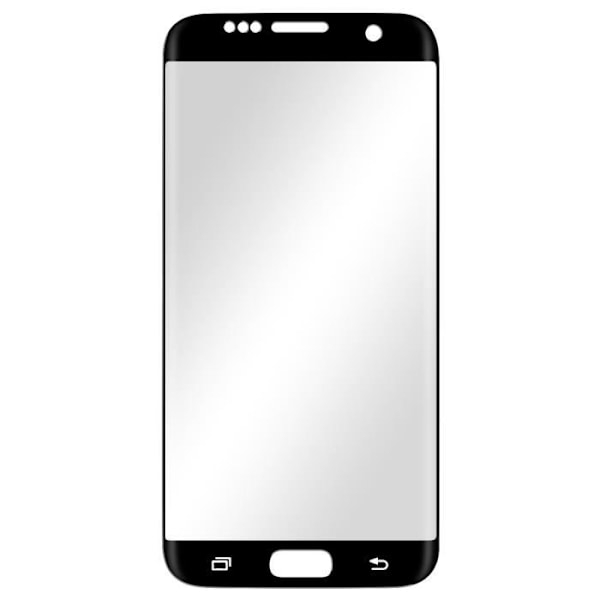Kalvo Samsung S7:lle Edge Karkaistu lasi Vahvistetut reunat Kaareva Hardglass Max 3mk Musta