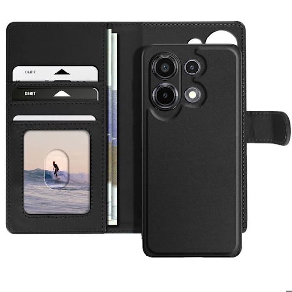 Etui til Xiaomi Redmi Note 13 4G Aftageligt Mayaxess Sort Svart