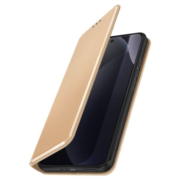 Folio-etui til Redmi Note 15 Pro Plus 5G med kortlomme og guld støttefunktion Gul