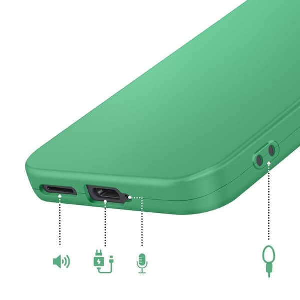 Silicone Cover til Galaxy S26 med Forstærkning til Kamerablok Grøn Grön
