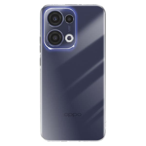 Coque - Oppo - Reno 13 - Silikon Transparent - Stötsäker - Mjuk Vit