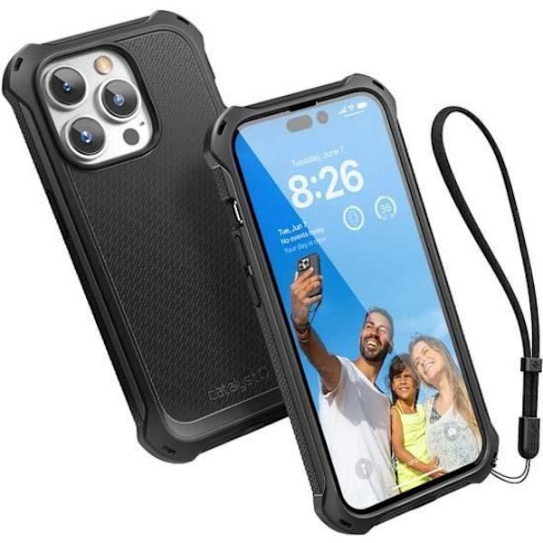 Coque - Catalyst - Crux - Kompatibel med MagSafe - iPhone 14 Plus - Svart - Mjuk Svart