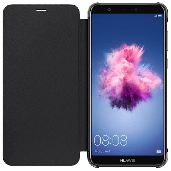 Huawei P Smart Folio Cover - HUAWEI - Sort - Hard Shell - Syntetisk - Flap Svart