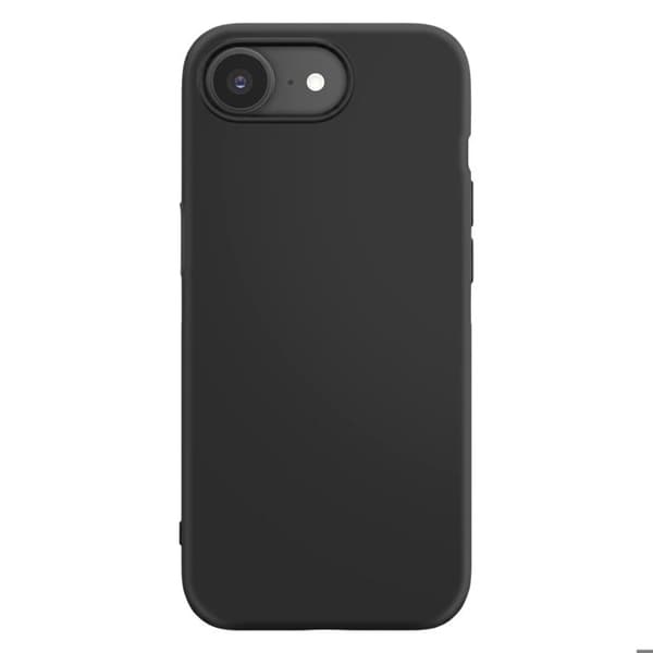 Silicone Cover til iPhone 16e med Diskret og Stødabsorberende Beskyttelse Mayaxess Sort Svart