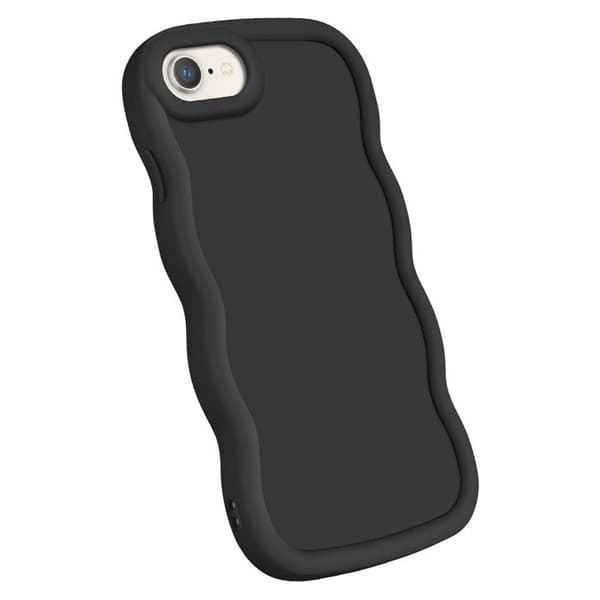 Coque - Candy - iPhone 7, 8, SE 2020, SE 2022 - Silikone Antichoc - Sort - Moderne Design Svart