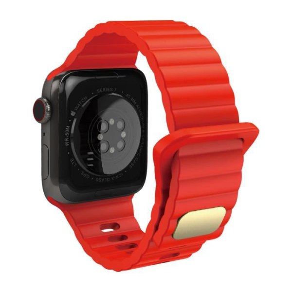 Rem för Apple Watch 41 mm / 40 mm / 38 mm flexibel och mjuk silikonröd