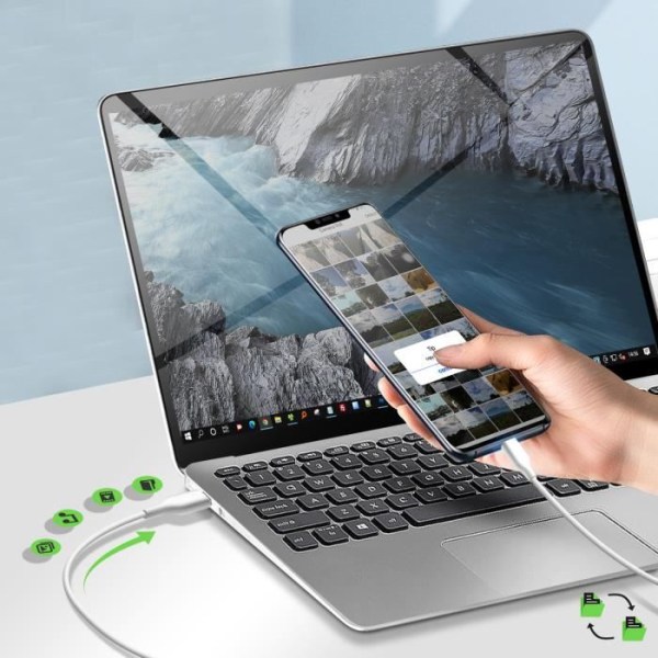 USB til USB-C-kabel Opladning og synkronisering Ultra-resistent 2m Belkin hvid