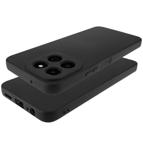 Coque til Honor X6b Semi-rigid Soft-touch Anti-fingeraftryk Sort Svart