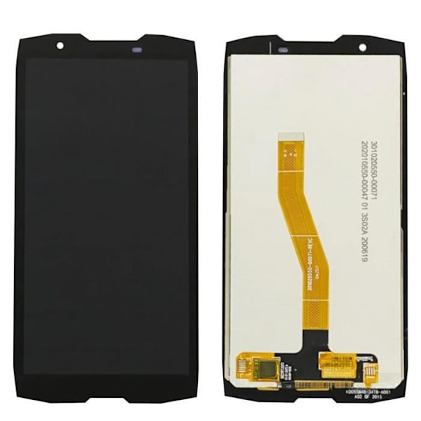 Vaihto-LCD-näyttö + kosketuslasi Crosscall Core X4:lle - AVIZAR - Musta - Paino: 90 g Svart