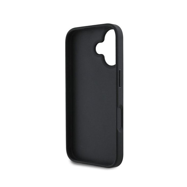 Coque matelassée PU til iPhone 16 med luksuriøst design fra Karl Lagerfeld i sort Svart