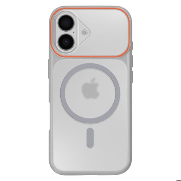 MagSafe-cover til iPhone 17 Beskyttelse i to materialer Hård bagside Grå Grå