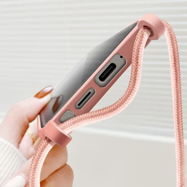 Semi-stiv ledningscover til Samsung Galaxy S24 Ultra Powder Pink