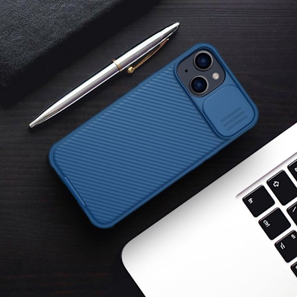 Coque för iPhone 13 / 14 Hård Magnetisk CamShield PRO Nillkin Blå Blå
