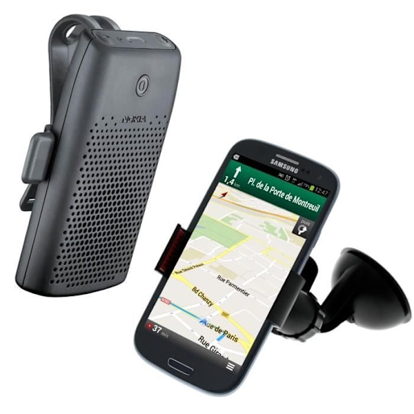 Pak Kit solskærm Bluetooth KX1 + Montering Holder til Forruden Avizar