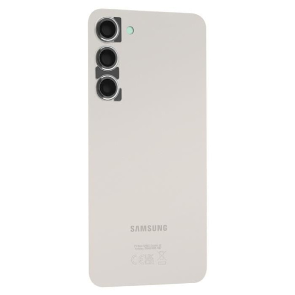 Takalasi Samsung Galaxy S23 Plus -puhelimeen alkuperäisellä kameran linssillä Beige