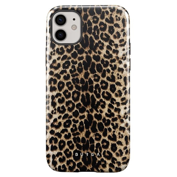 Coque til iPhone 12 og 12 Pro Elegant Player Burga Mønster Brun kastanj
