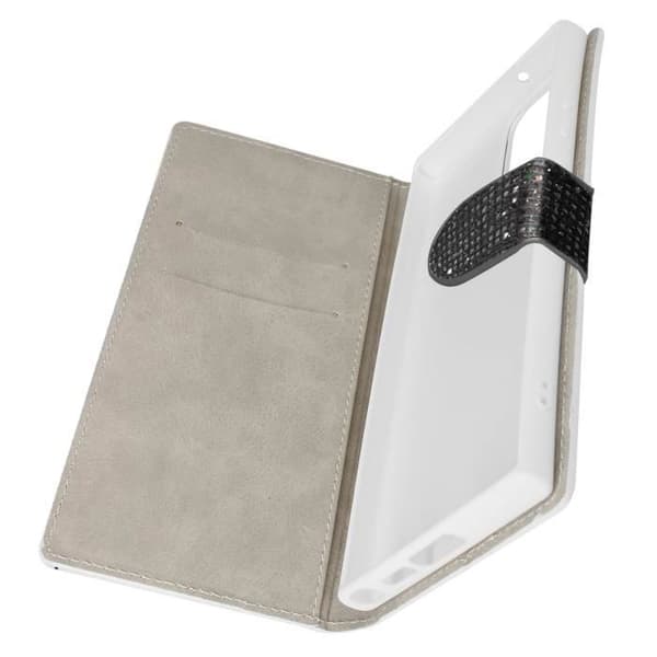 Taske til Samsung S23 Ultra - AVIZAR - Glitter Disco - Sort - Hard Shell - Video Support Svart