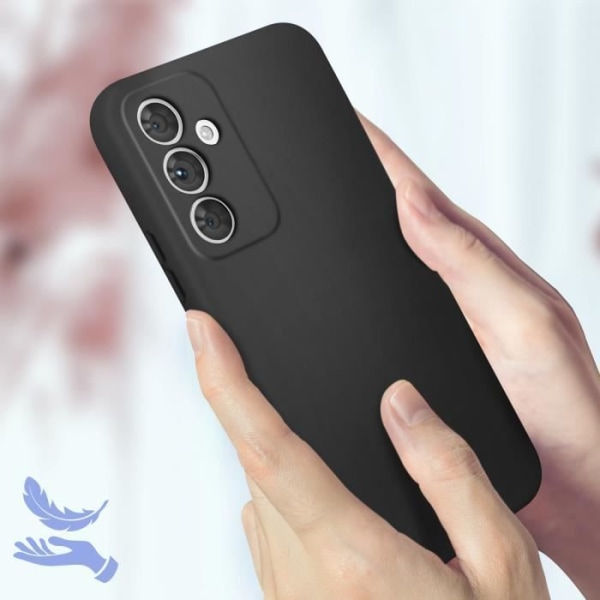 Fodral som är kompatibelt med Samsung Galaxy A54 5G halvstyvt svart fodral