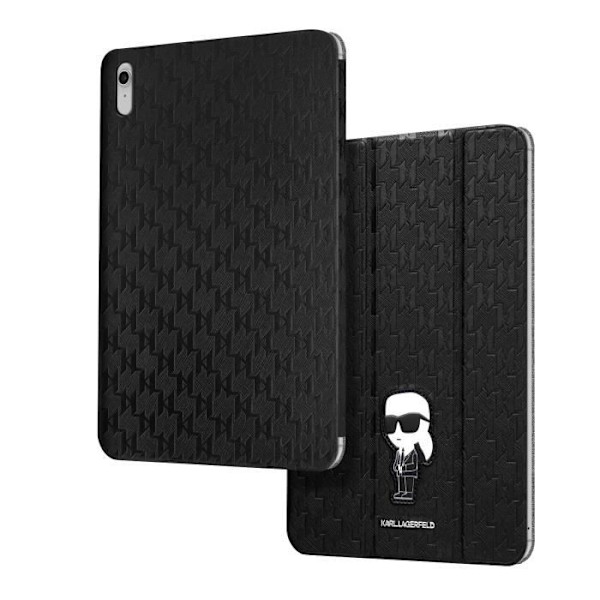 Trifold etui til iPad 10 2022 Flip Multi-position Holder Karl Lagerfeld Sort Svart