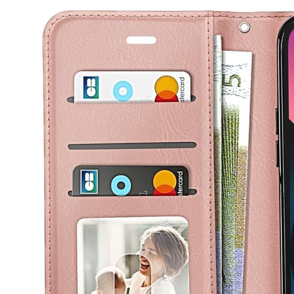 Pungetui til iPhone 13 med håndledsrem og videostøtte Mayaxess Rosaguld Roséguld