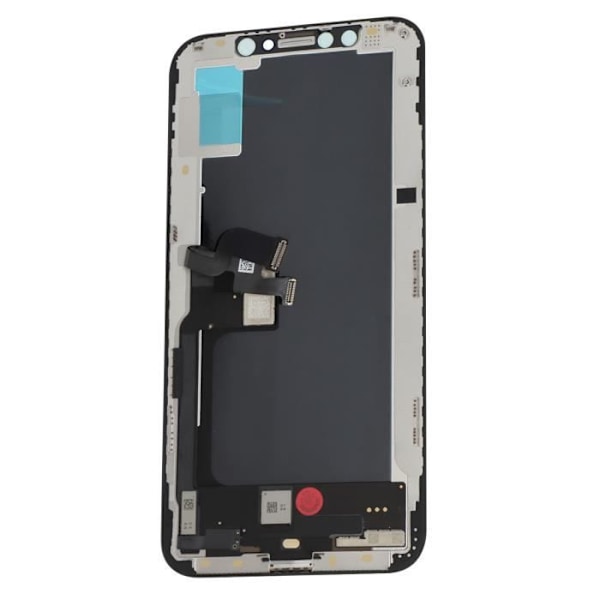 Erstatnings Soft OLED-skærm til iPhone XS - AVIZAR - Sort - Fleksibelt glas - Optimal multimediaoplevelse Svart
