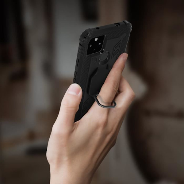 Coque - AVIZAR - Google Pixel 4A 5G - Rigida - Stötsäker - Video Stöd Svart