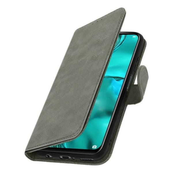 Folio Etui - AVIZAR - Huawei P40 Lite - Silikonegels - Fuld Hætte - Støttefunktion Grå