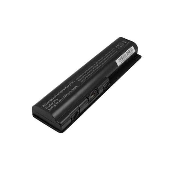 Li-ion batteri 5200mAh til bærbar computer kompatibel med HP DV4 11.1V sort Svart