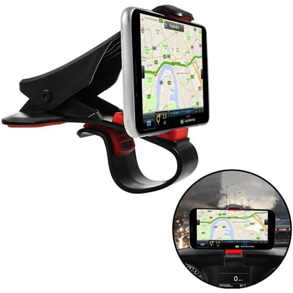 Støtte Bil - AVIZAR - Universal - Dashboard Montering - Anti-Rutsji - Smartphone op til 5.3 cm