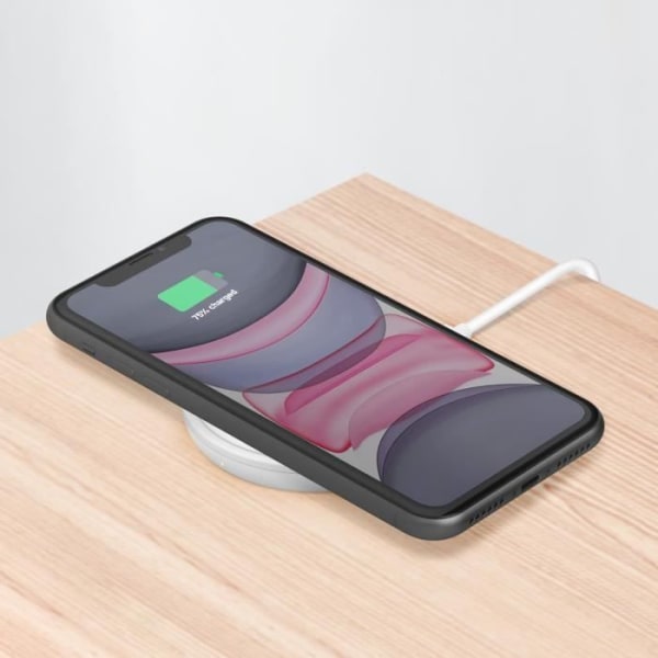 Nappe de Charge QI til Apple iPhone 11 - AVIZAR - NFC-sensor - Sort Svart