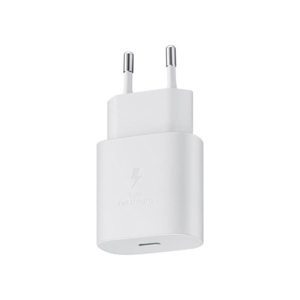 Universal Smartphone Nätladdare USB-C 15W Snabbladdning 2A Samsung Vit Vit