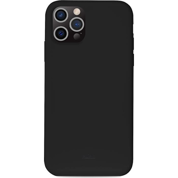 Beskyttelsesskal - Puro - iPhone 13 Pro - Silikone - Tendens - Behagelig overflade Svart