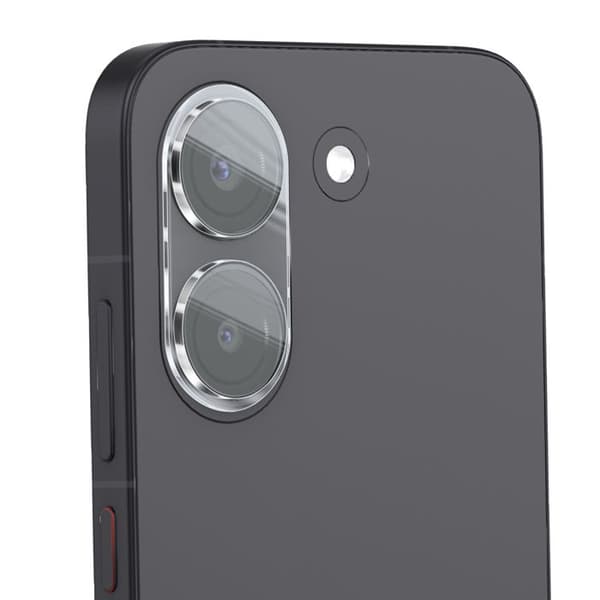 Poco X8 Pro:n läpinäkyvä monoblokki lasisuoja kameran objektiiville Vit
