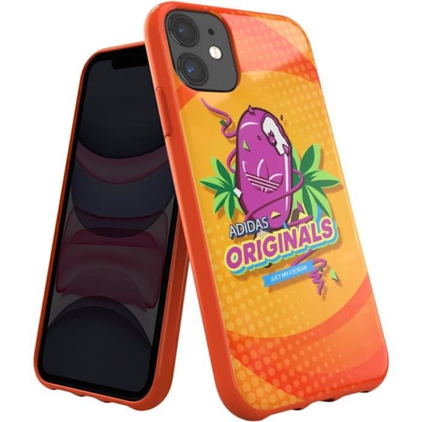 Etui til iPhone 11 - ADIDAS - Bodega Collection - Hævede kanter - Orange Orange