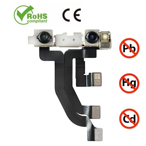 Frontkamera - AVIZAR - iPhone X - Sort - Selfie Sensor Svart