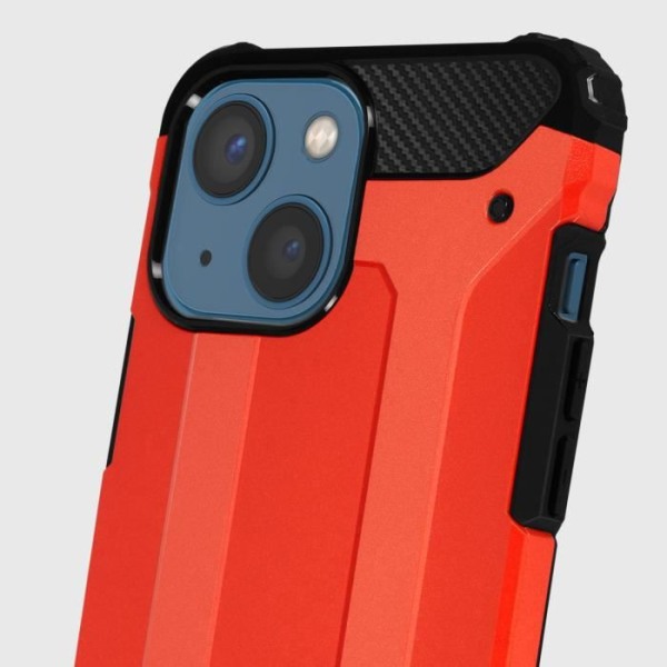 Coque iPhone 13 Mini - AVIZAR - Defender II - Antichok - Beskyttelse op til 1,8 m - Rød Rød