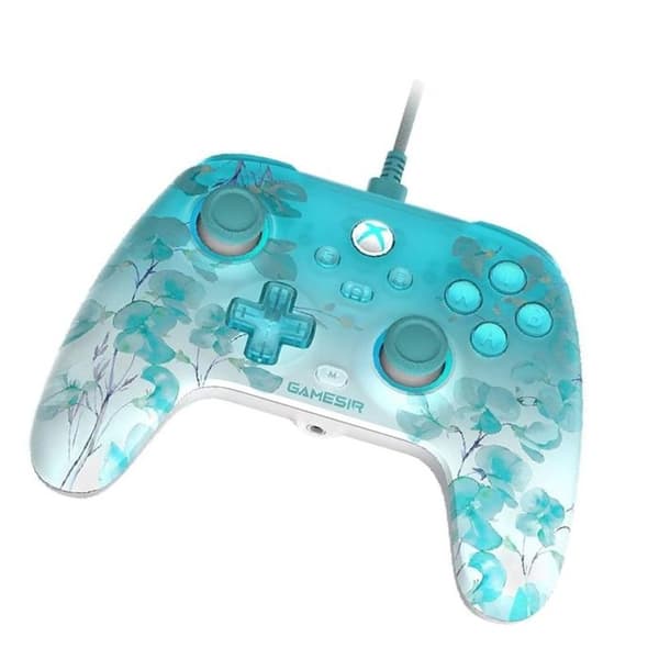 T7 Pro Floral Kablet Controller til Xbox PC Kablet USB-C RGB Sticks Hall Effect Gamesir Grøn Grön