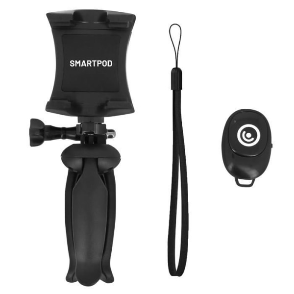 2 in 1 Älypuhelimen stabilointijalusta Monopod Selfie Compact Clipeyz Black