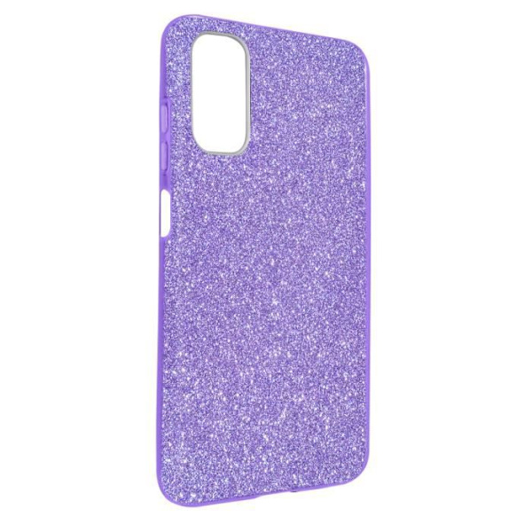 Coque - ILMOITUS - Galaxy A13 5G - Kimalteleva - Puolijousto - Violetti lila