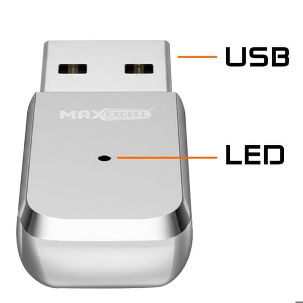 Bluetooth USB - MAX EXCELL - Bluetooth-vastaanotin - Kompakti - Plug & Play - Bluetooth 4.0