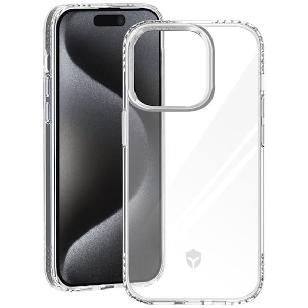 Cover til iPhone 15 Pro Shockproof Reinforced Force Transparent Cover Transparent