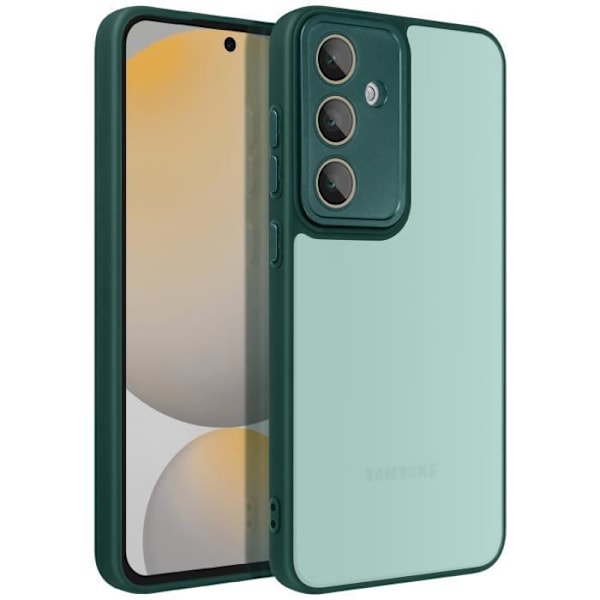 Coque - AVISERA - Samsung Galaxy S24 FE - Styv Baksida - Mjuk Kant - Stötresistent Grön