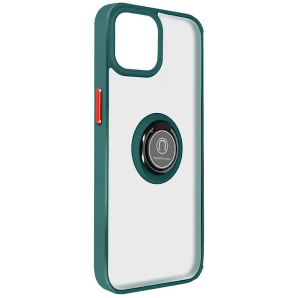 Coque til iPhone 15 Plus - Ringrip - Hybrid - Metallring - Video Support - Grøn Grön