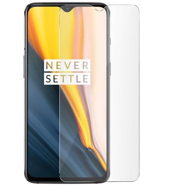 Oneplus 7 Skärmskydd Härdat Glas 9H 0,3 mm Stötsäker Transparent Vit