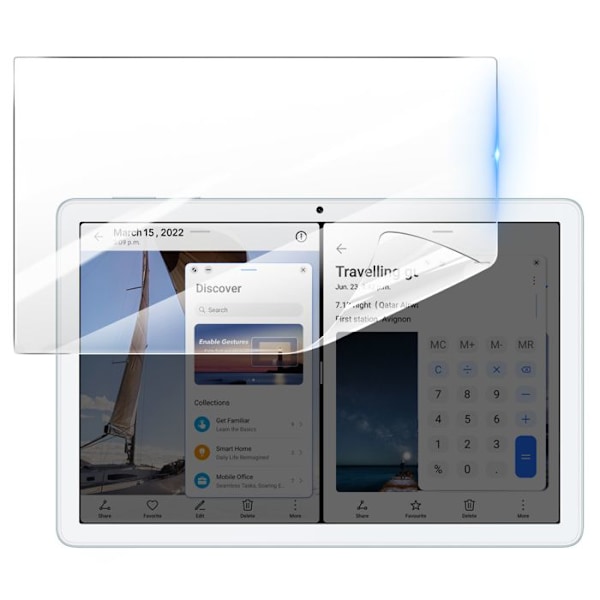 Näytönsuojus - 3mk - Honor Pad X8 - Hydrogeeli Iskunkestävä - Huipputransparentti - Naarmunkestävä Transparent