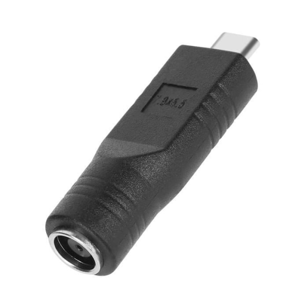 USB-C-DC-lataussovitin 7,4 x 0,6 mm, musta Svart