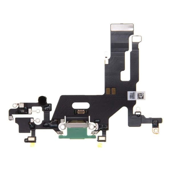 Nappe Dock - iPhone 11 - Lightning laddningsanslutning - Flexibel - Svart/Grön Grön